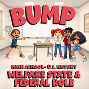 Welfare State & Federal Role BUMP U.S. History Game - No Prep Review Activity