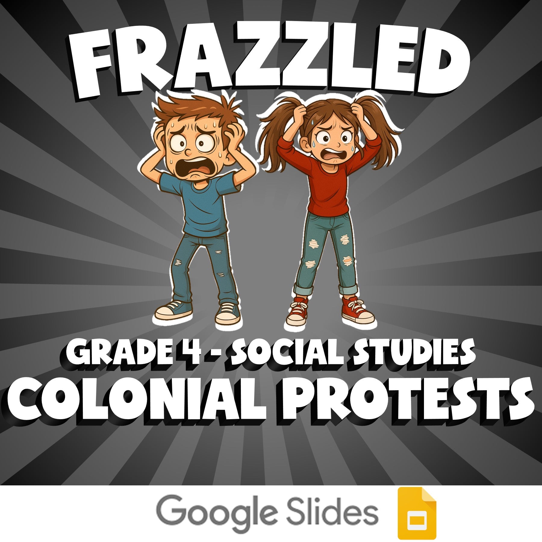 Colonial Protests FRAZZLED Socials Game - No Prep Grade 4 Review Activity