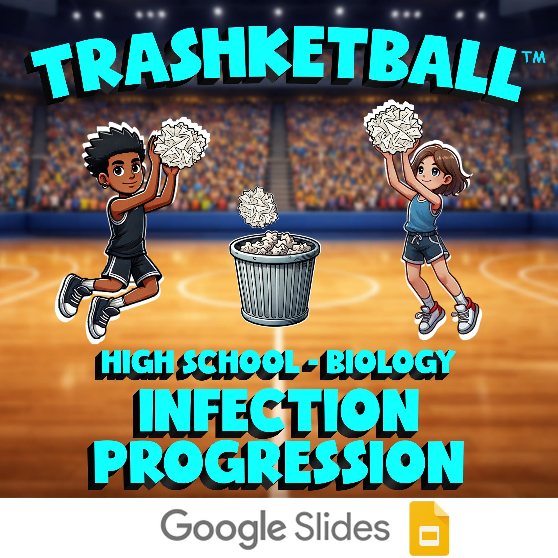 Infection Progression TRASHKETBALL Science Game - No Prep Biology Review