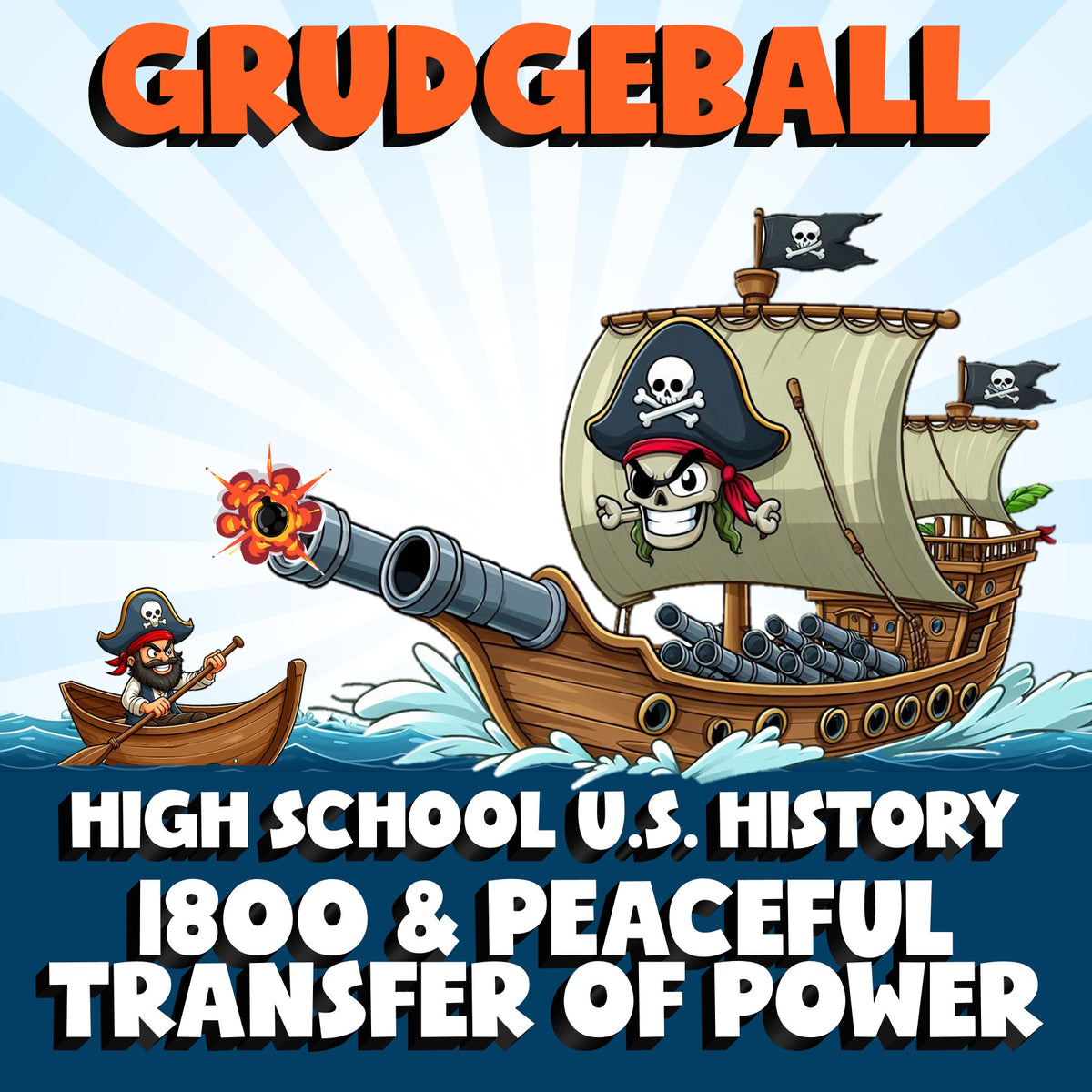1800 & Peaceful Transfer of Power GRUDGEBALL U.S. History Game - No Prep Review
