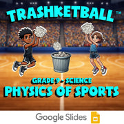 Physics of Sports TRASHKETBALL Science Game - No Prep Grade 9 Review Activity