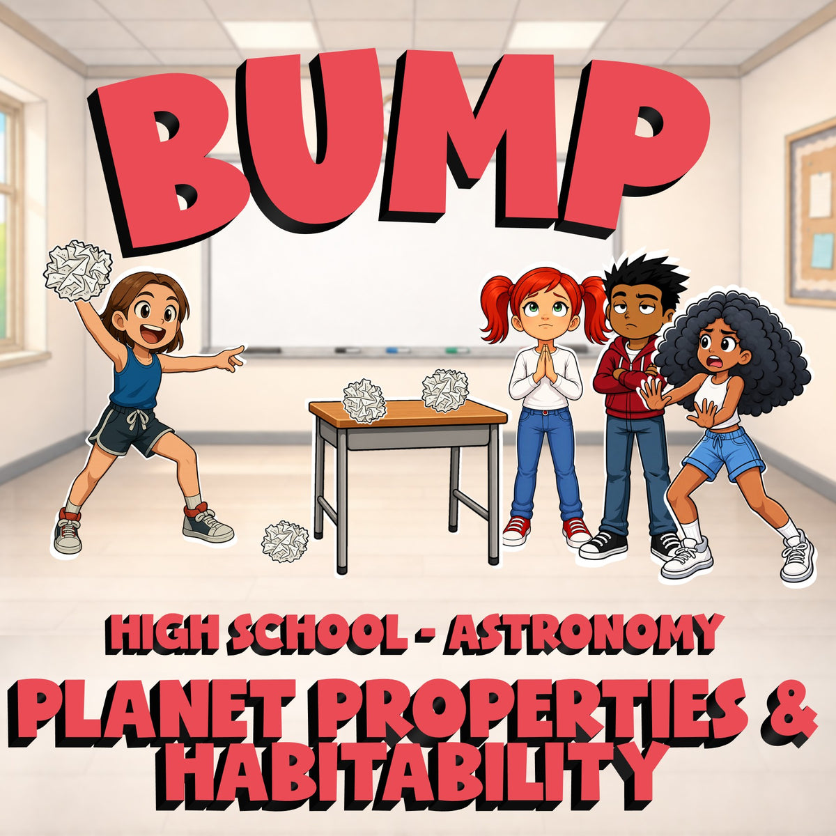 Planet Properties & Habitability BUMP Science Game - No Prep Astronomy Review