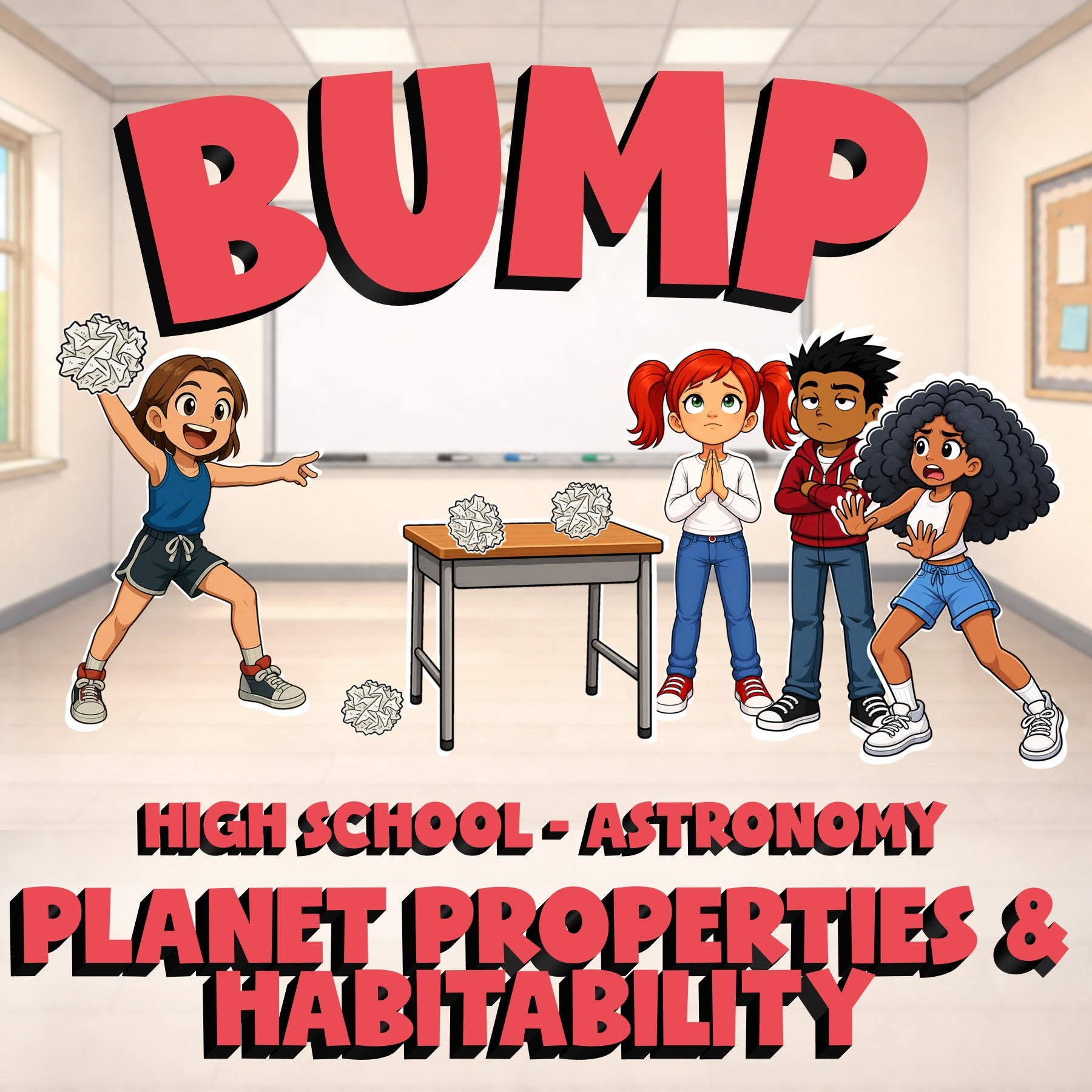 Planet Properties & Habitability BUMP Science Game - No Prep Astronomy Review