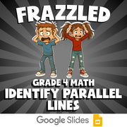 Identify Parallel Lines FRAZZLED Math Game - No Prep Grade 4 Review Activity