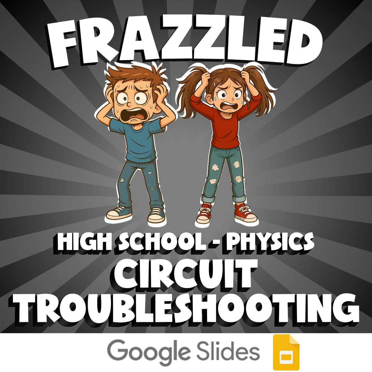 Circuit Troubleshooting FRAZZLED Science Game - No Prep Physics Review Activity