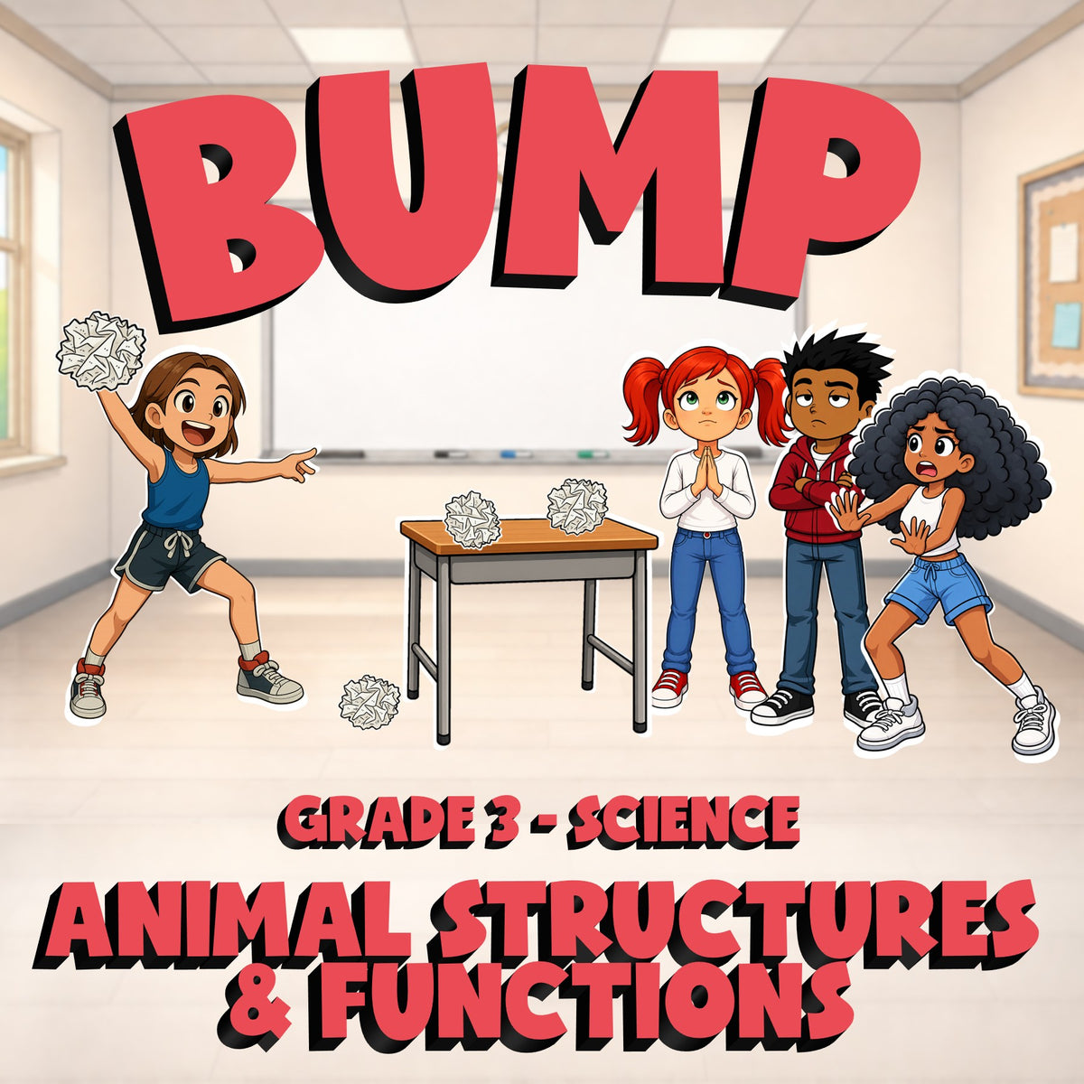 Animal Structures & Functions BUMP Science Game - No Prep Grade 3 Review