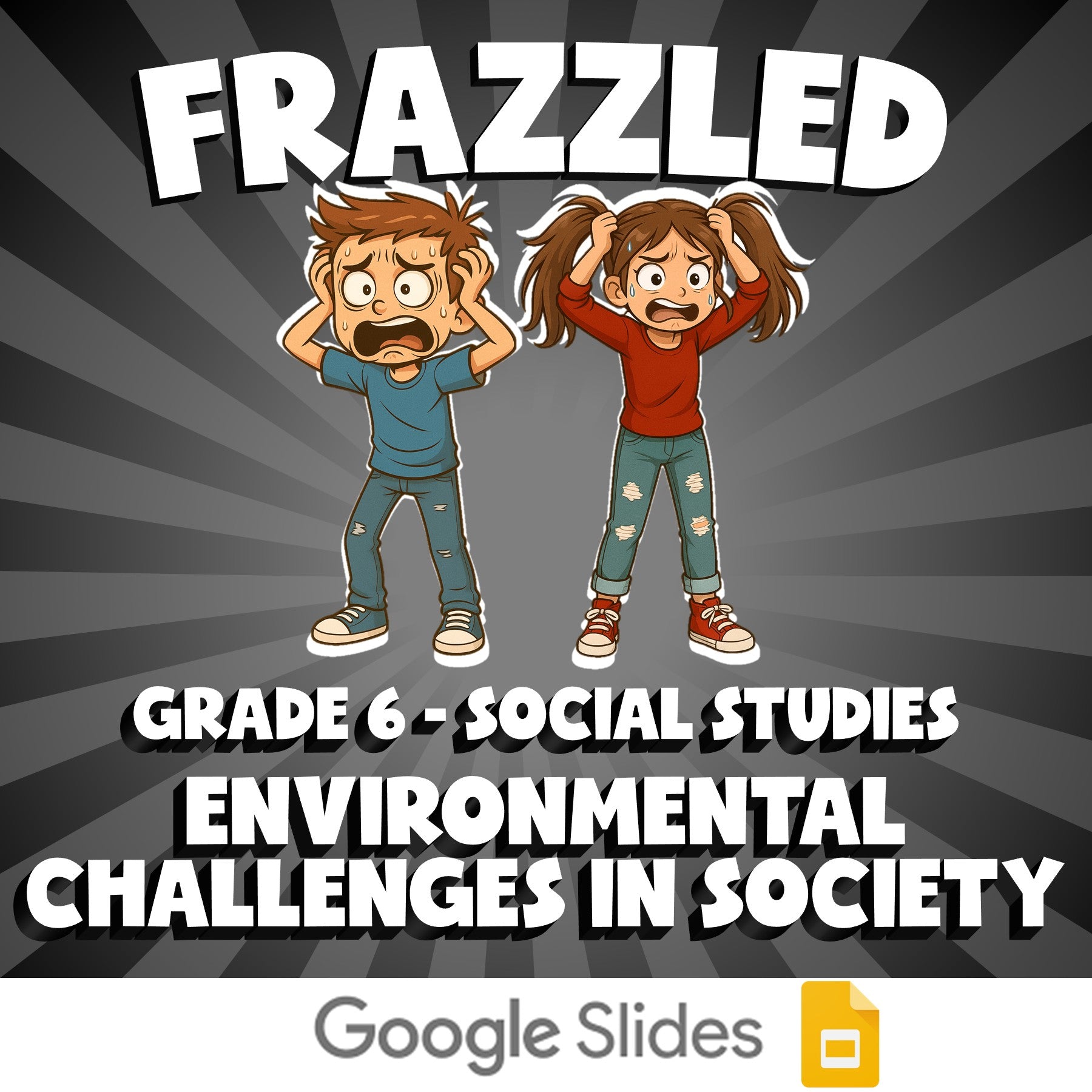 Environmental Challenges in Society FRAZZLED Socials Game - No Prep Grade 6