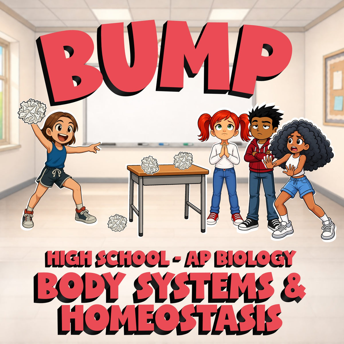 Body Systems & Homeostasis BUMP Science Game - No Prep AP Biology Review
