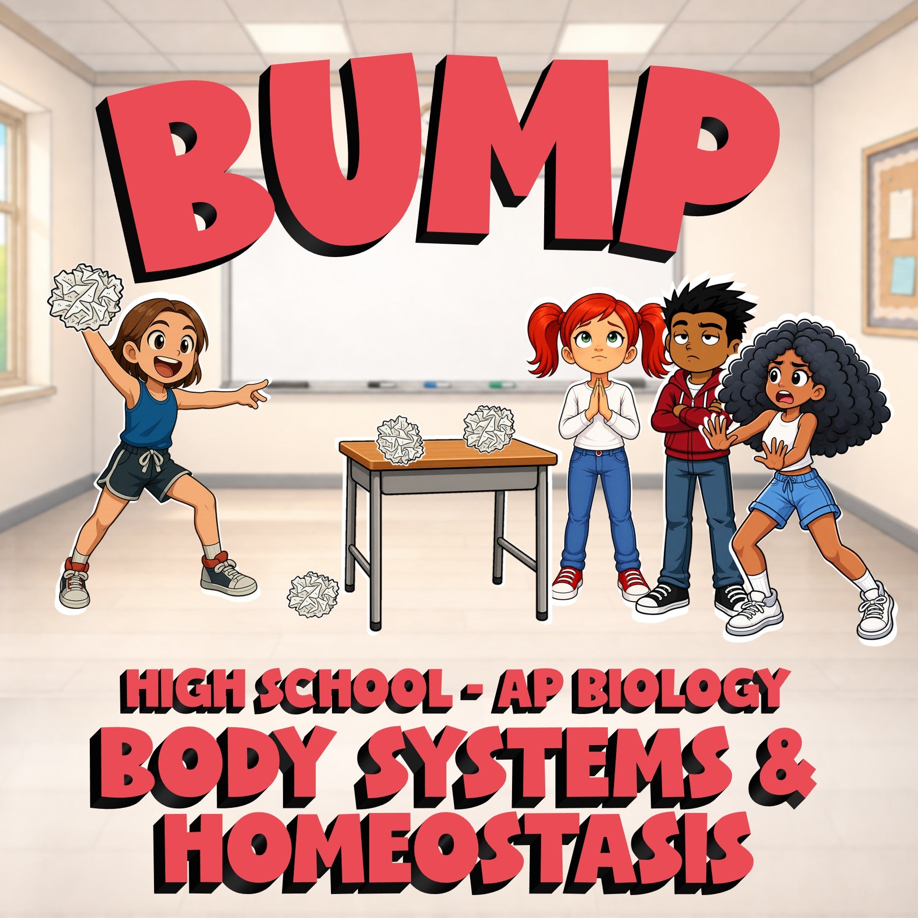Body Systems & Homeostasis BUMP Science Game - No Prep AP Biology Review