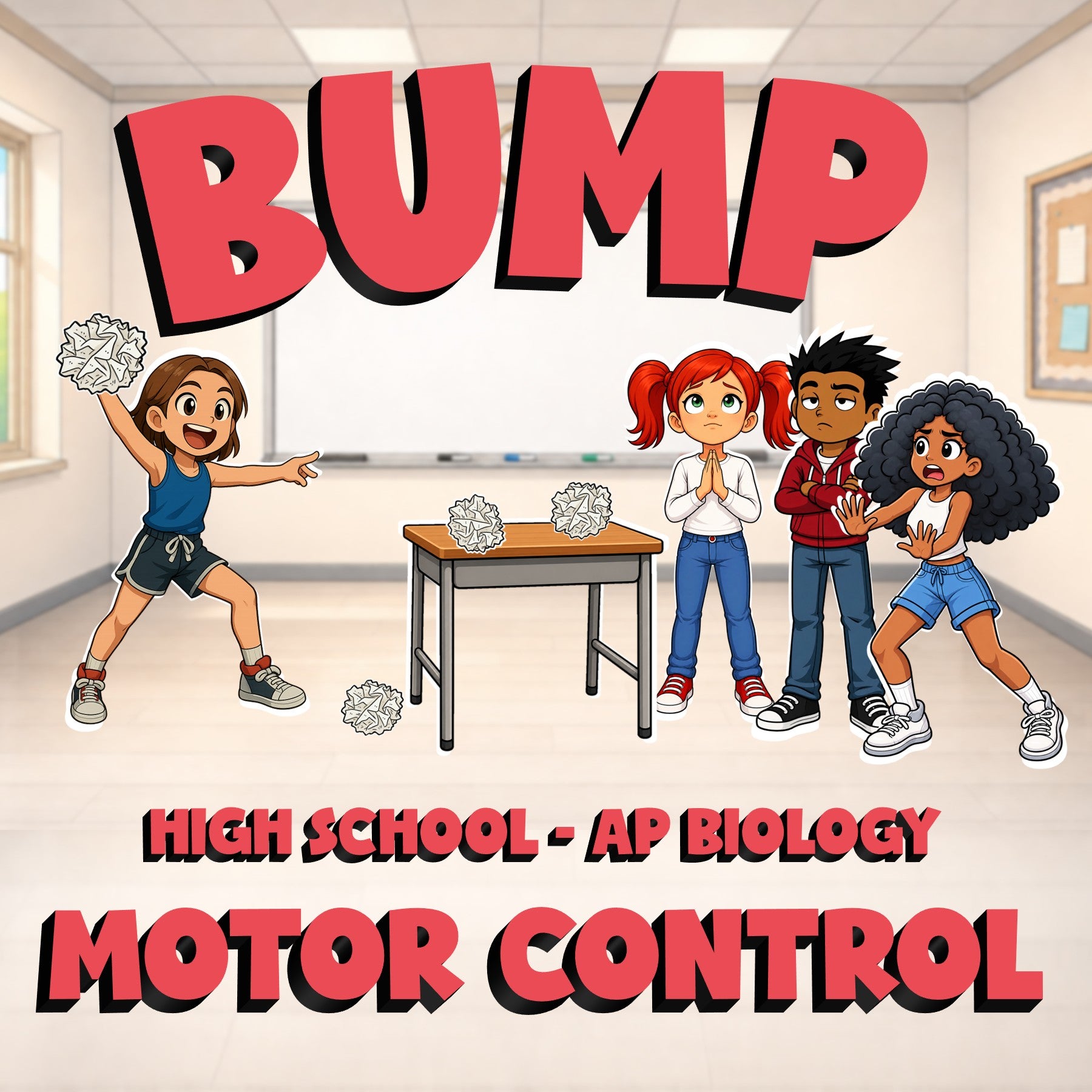Motor Control BUMP Science Game - No Prep AP Biology Review Activity