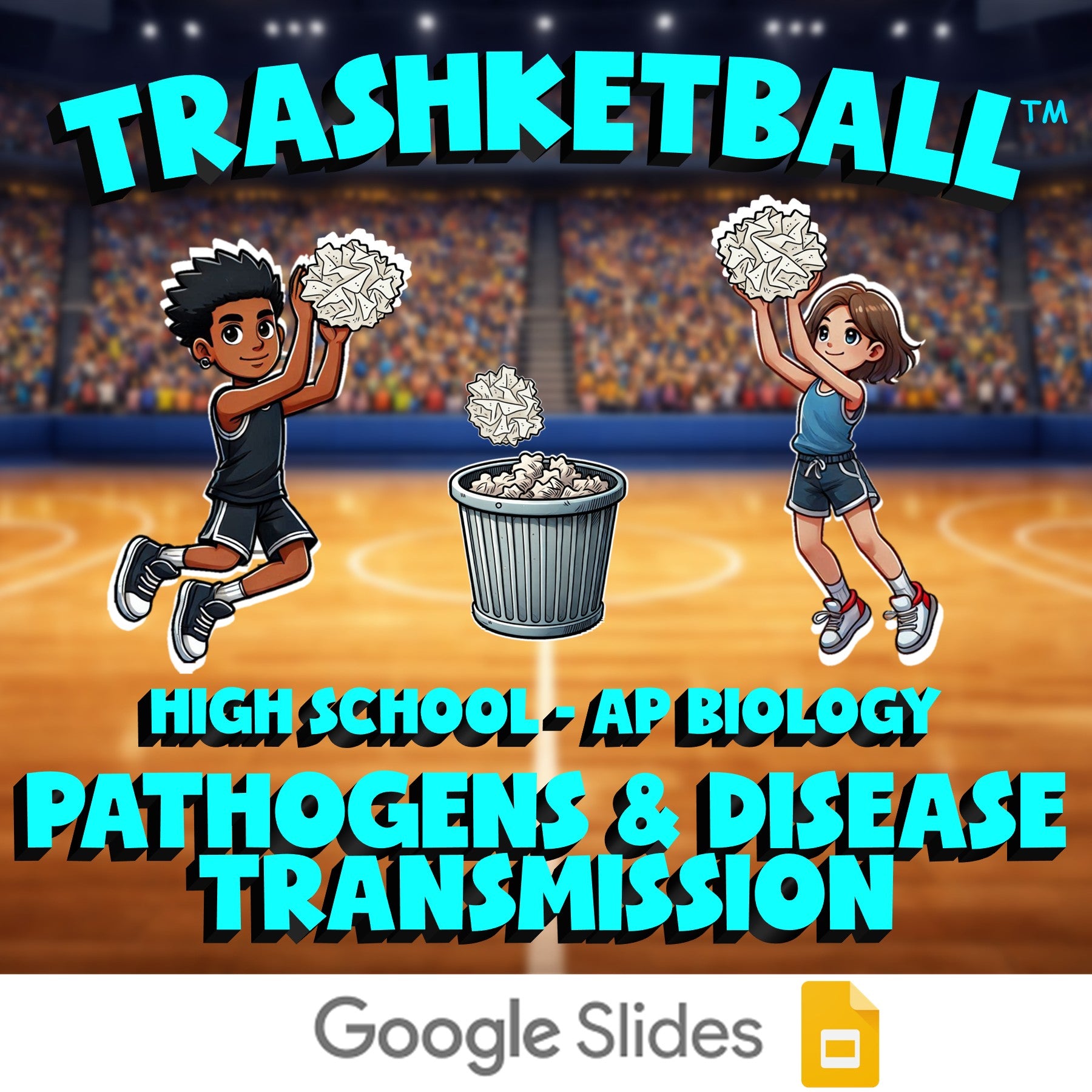 Pathogens & Disease Transmission TRASHKETBALL Science Game - No Prep AP Biology
