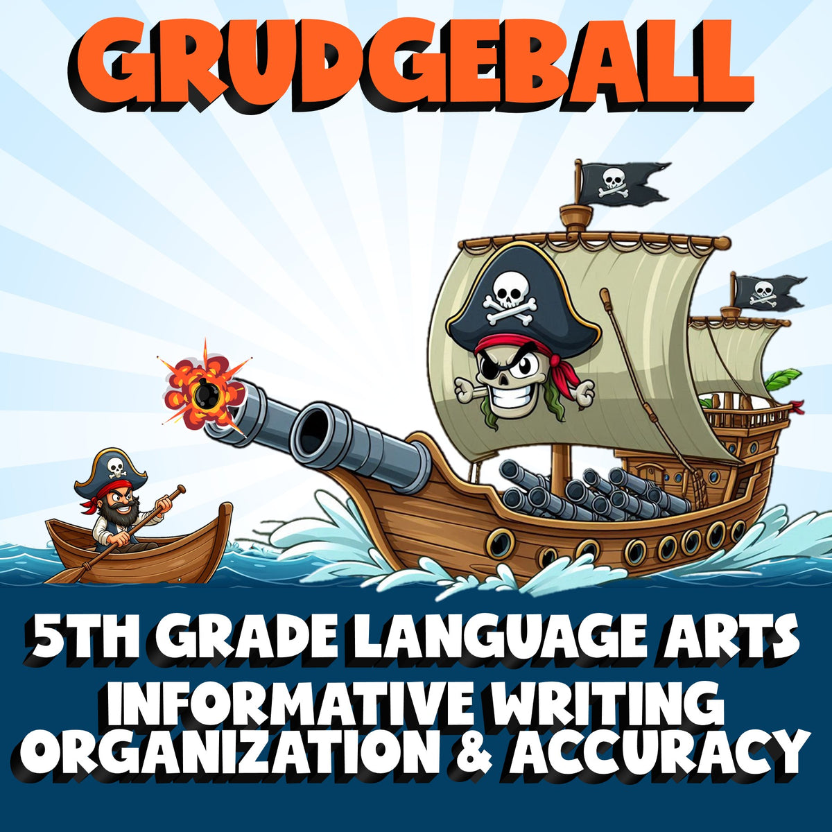 Informative Writing Organization & Accuracy GRUDGEBALL ELA Game - Grade 5