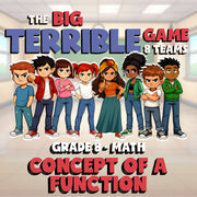 Concept of a Function BIG TERRIBLE GAME - No Prep Grade 8 Math Review Activity