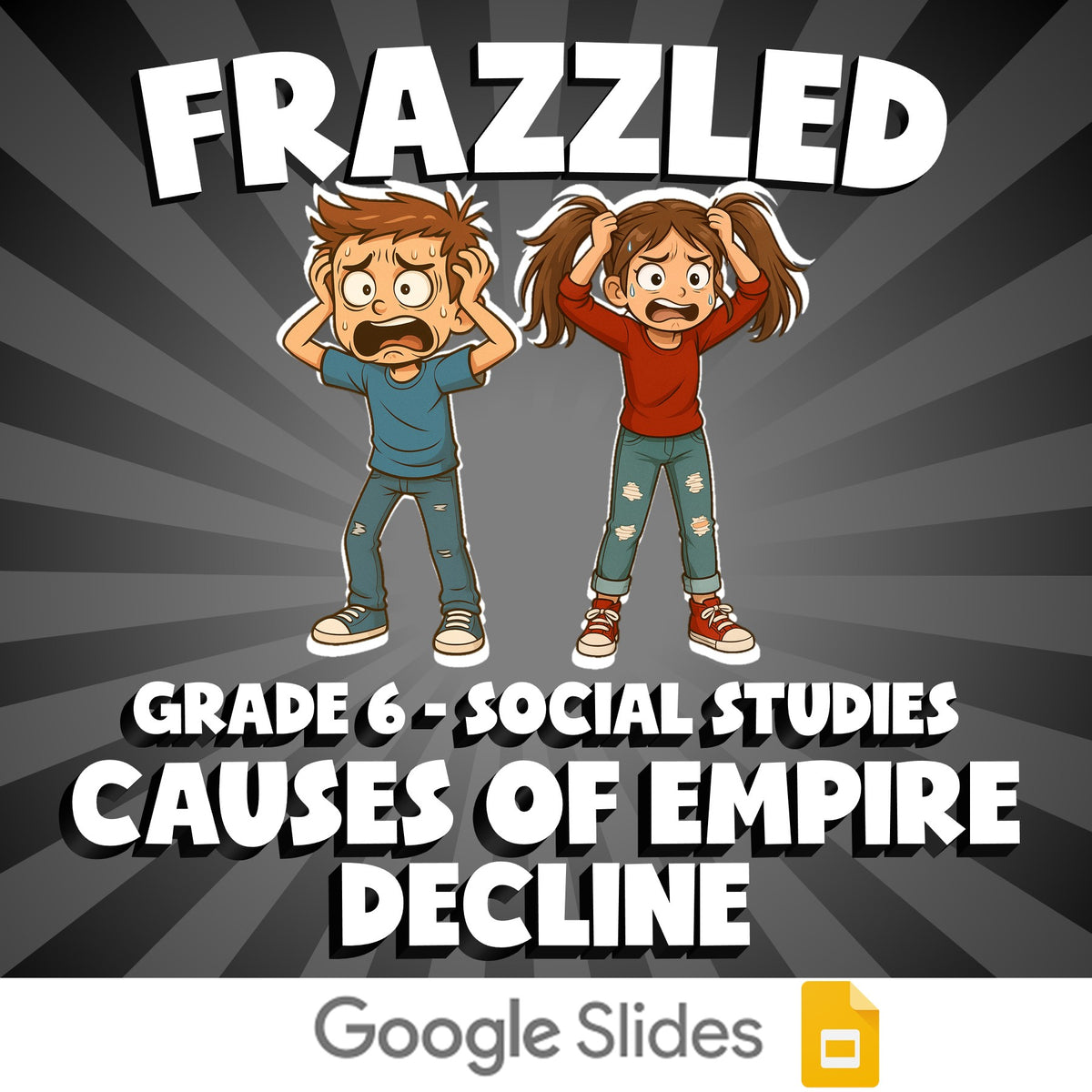 Causes of Empire Decline FRAZZLED Socials Game - No Prep Grade 6 Review Activity