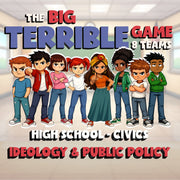 Ideology & Public Policy BIG TERRIBLE GAME - No Prep Civics Review Activity