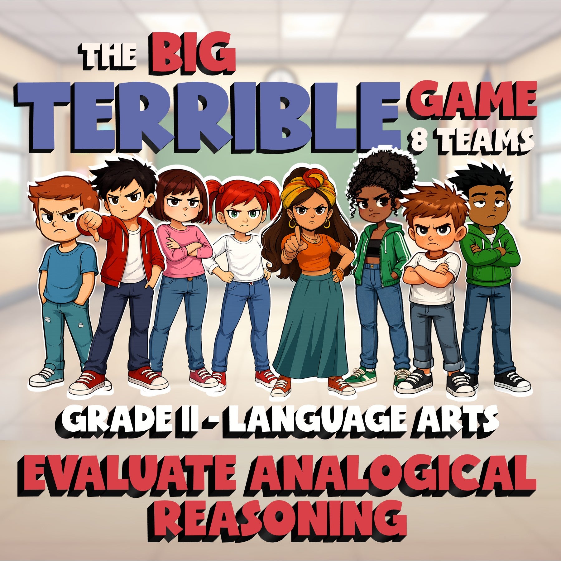 Evaluate Analogical Reasoning BIG TERRIBLE GAME - No Prep Grade 11 ELA Review