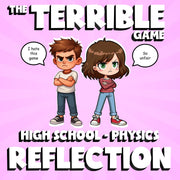 Reflection THE TERRIBLE GAME - No Prep Physics Science Review Activity