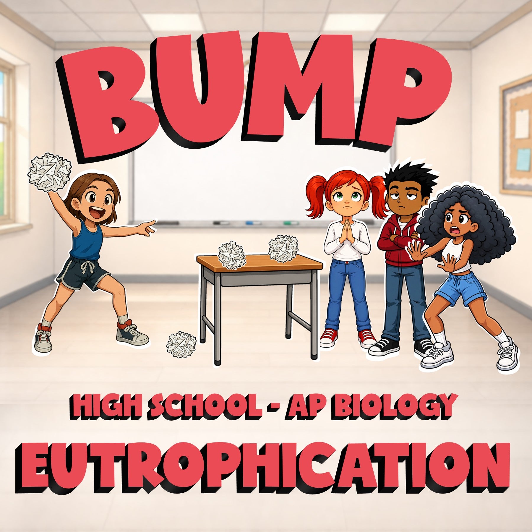 Eutrophication BUMP Science Game - No Prep AP Biology Review Activity
