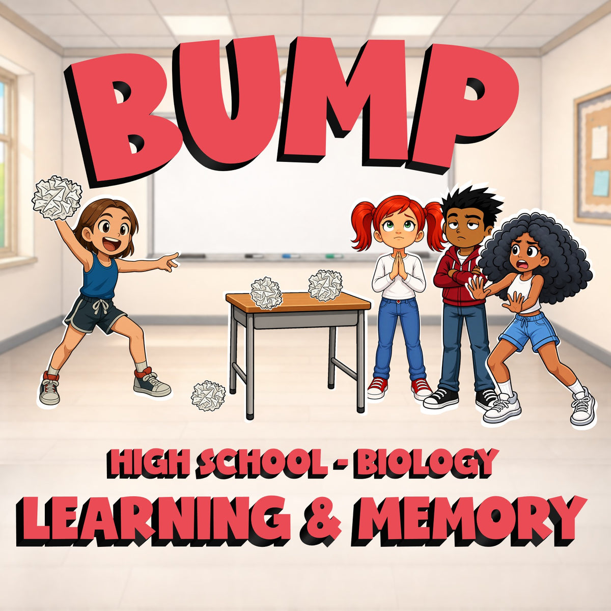 Learning & Memory BUMP Science Game - No Prep Biology Review Activity