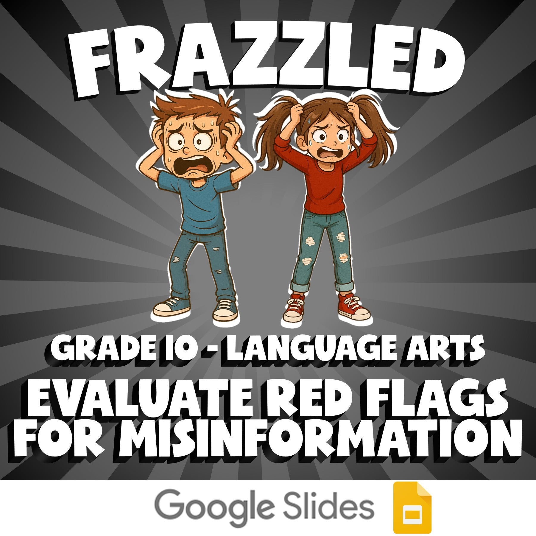 Evaluate Red Flags for Misinformation FRAZZLED ELA Game - No Prep Grade 10