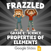 Properties of Elements FRAZZLED Science Game - No Prep Grade 8 Review Activity
