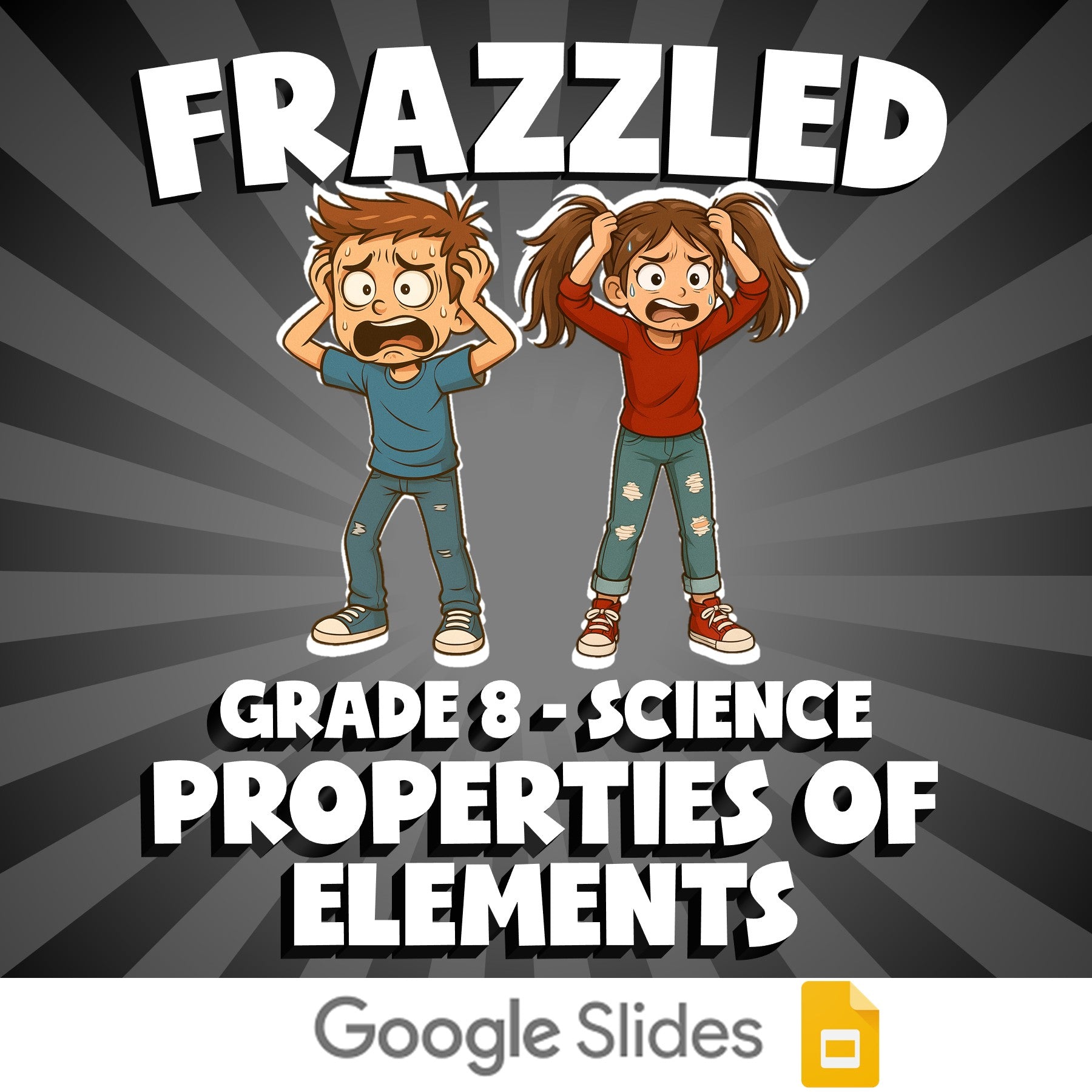 Properties of Elements FRAZZLED Science Game - No Prep Grade 8 Review Activity