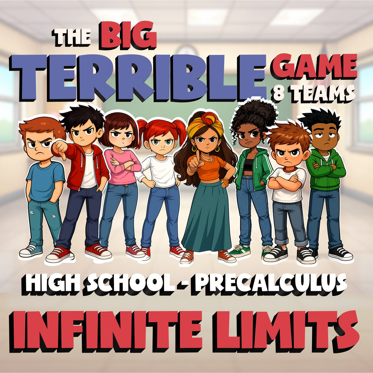 Infinite Limits BIG TERRIBLE GAME - No Prep PreCalculus Math Review Activity