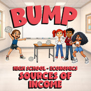 Sources of Income BUMP Economics Game - No Prep Review Activity