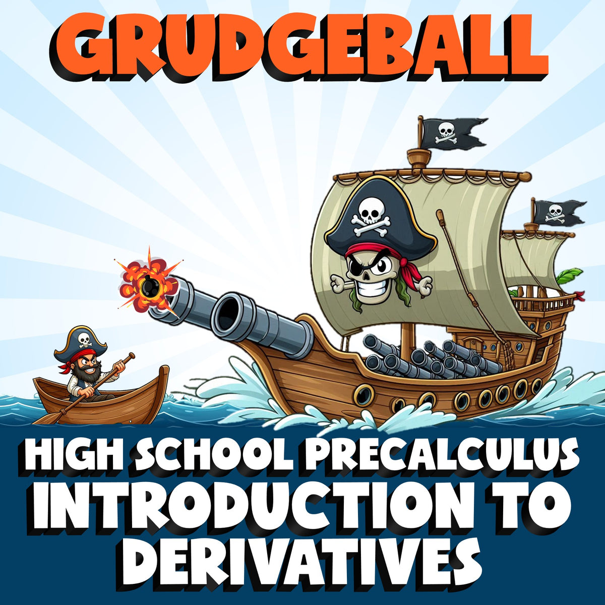 Introduction to Derivatives GRUDGEBALL Math Game - No Prep PreCalculus Review