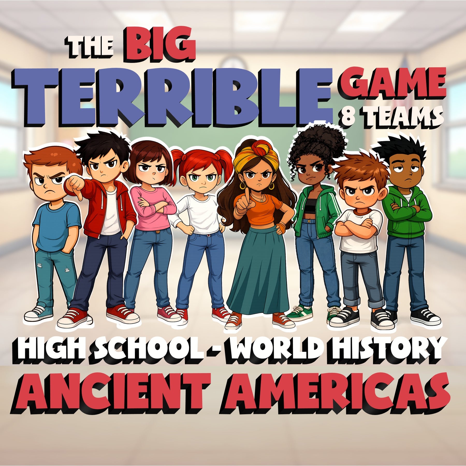 Ancient Americas BIG TERRIBLE GAME - No Prep World History Review Activity