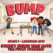 Identify Events That Move the Story Forward BUMP ELA Game - No Prep Grade 3