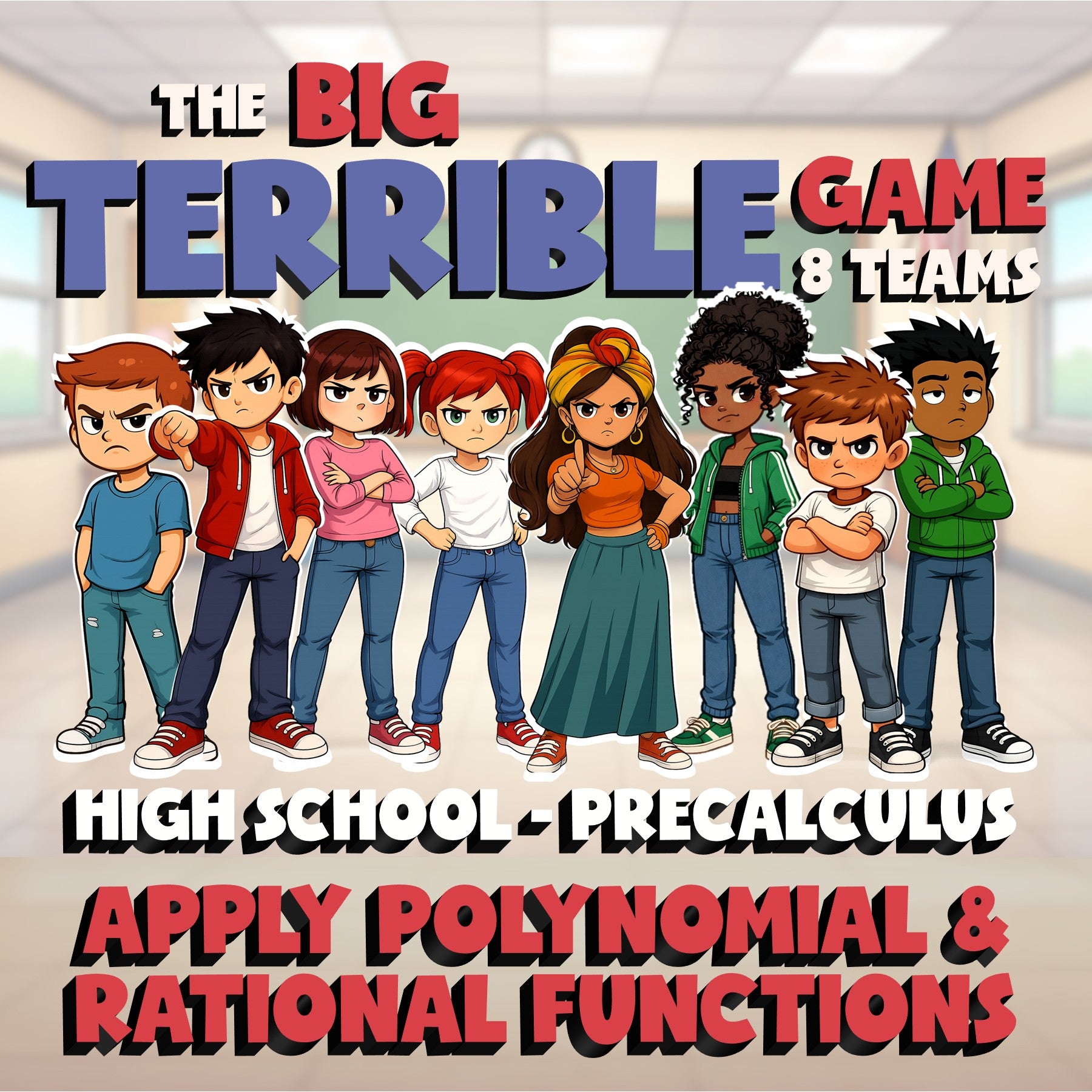 Apply Polynomial & Rational Functions BIG TERRIBLE GAME - PreCalculus Math