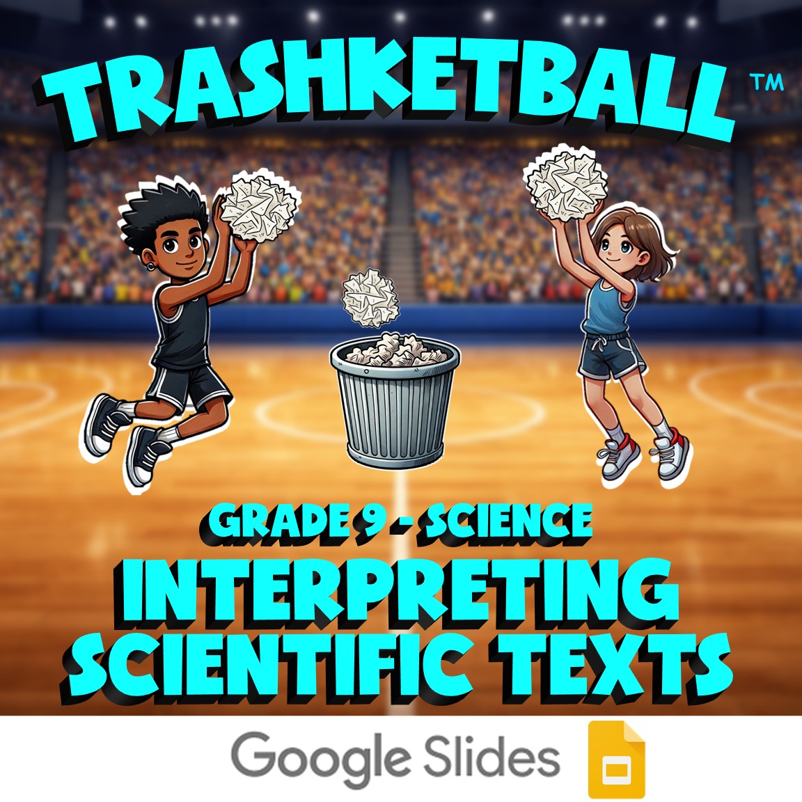 Interpreting Scientific Texts TRASHKETBALL Science Game - No Prep Grade 9 Review