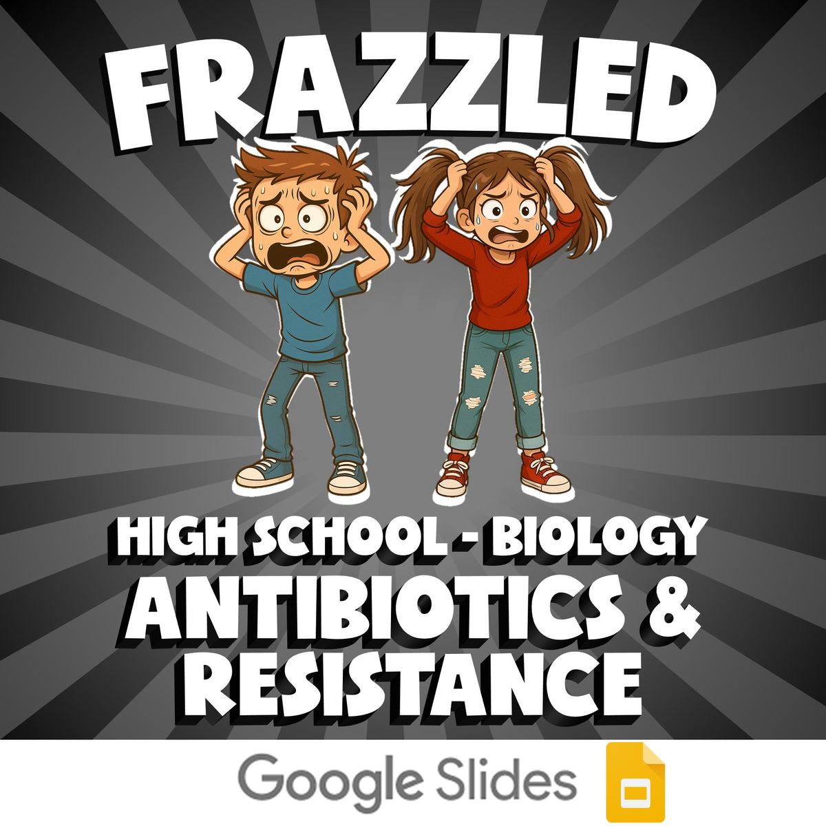 Antibiotics & Resistance FRAZZLED Science Game - No Prep Biology Review Activity