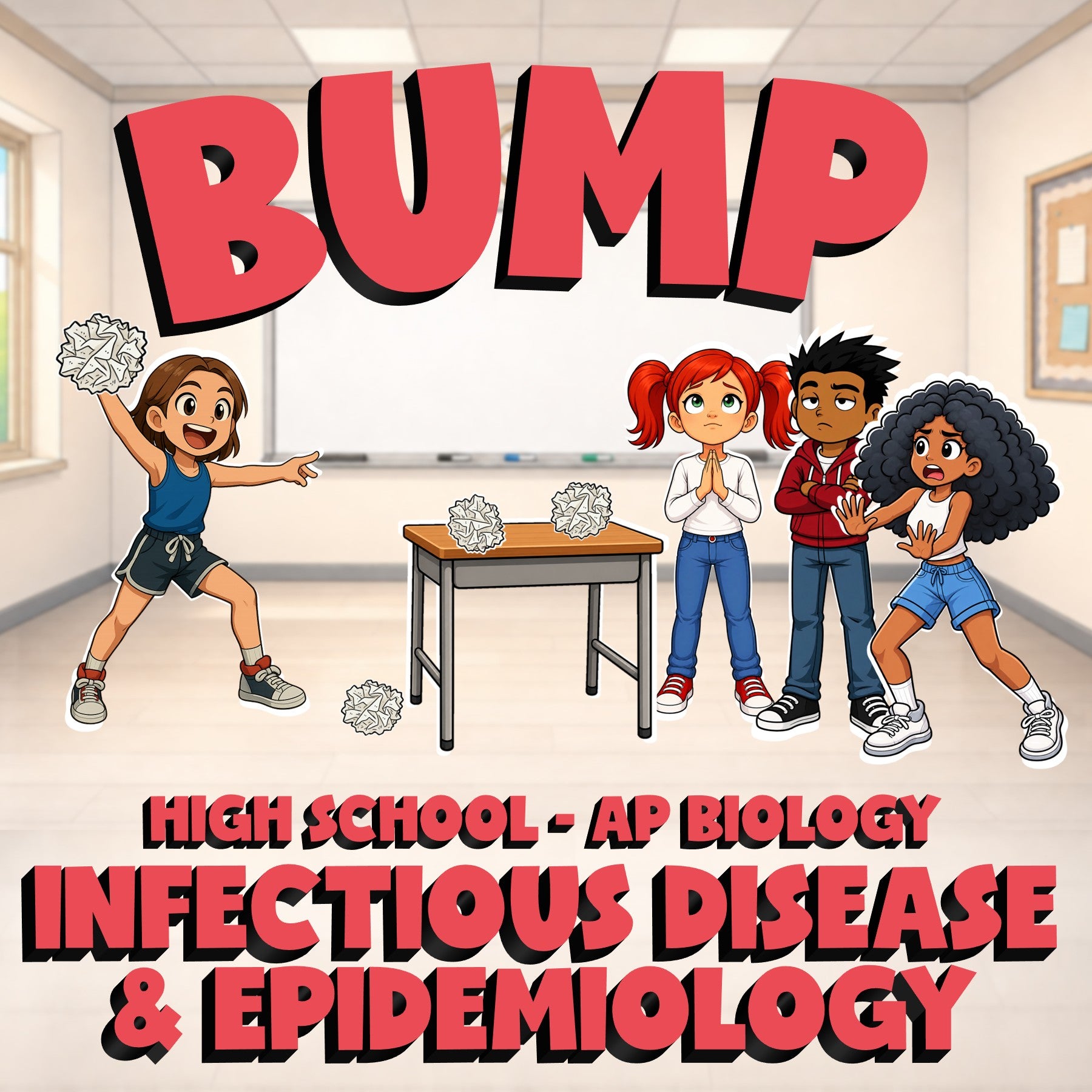 Infectious Disease & Epidemiology BUMP Science Game - No Prep AP Biology Review