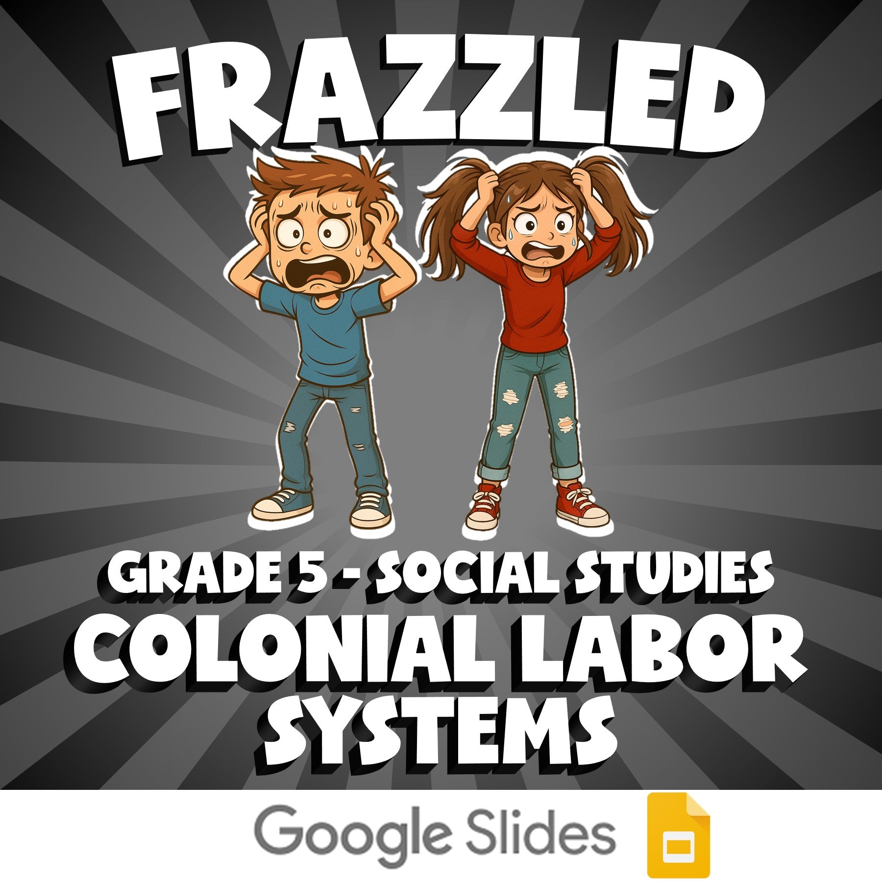 Colonial Labor Systems FRAZZLED Socials Game - No Prep Grade 5 Review Activity