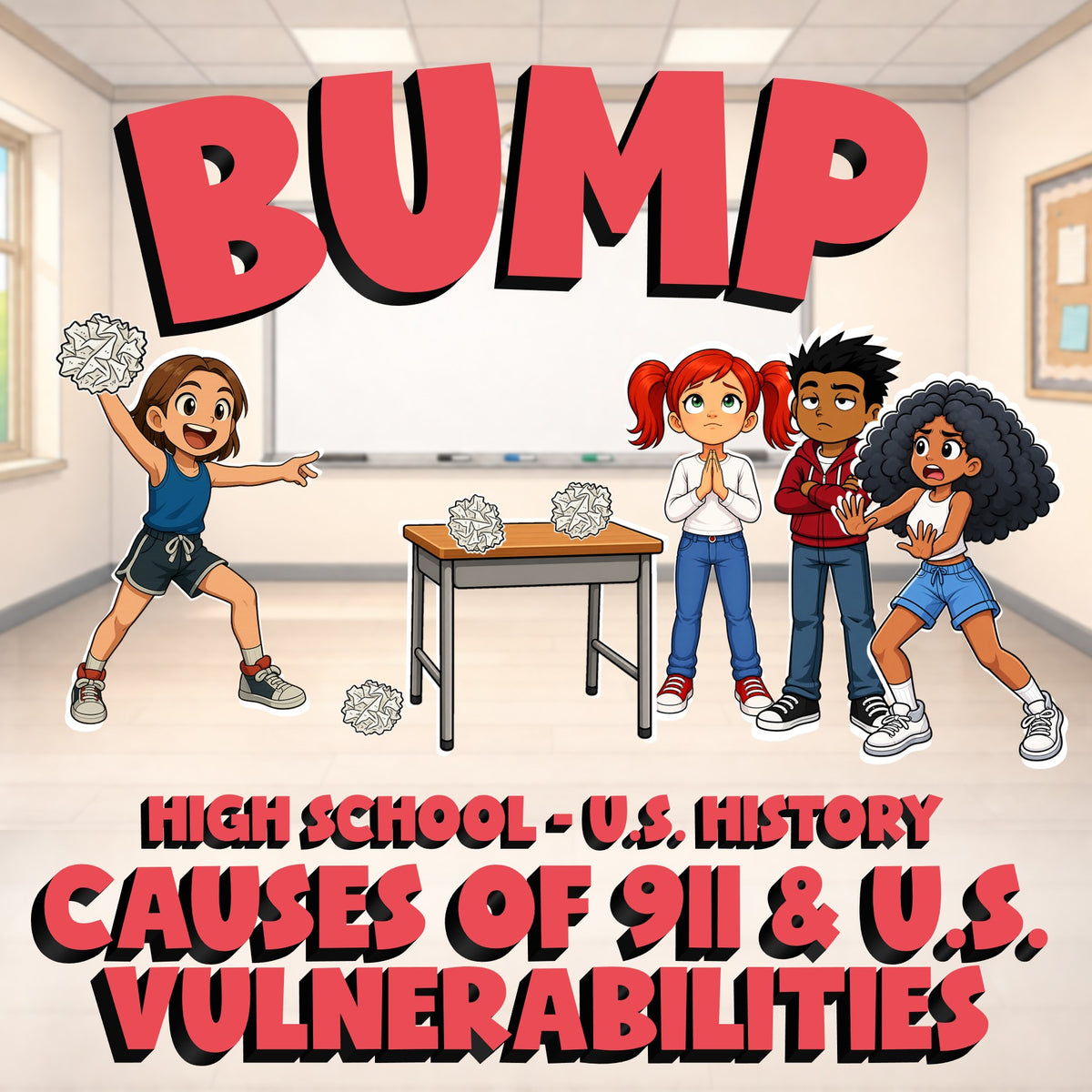 Causes of 911 & U.S. Vulnerabilities BUMP U.S. History Game - No Prep Review