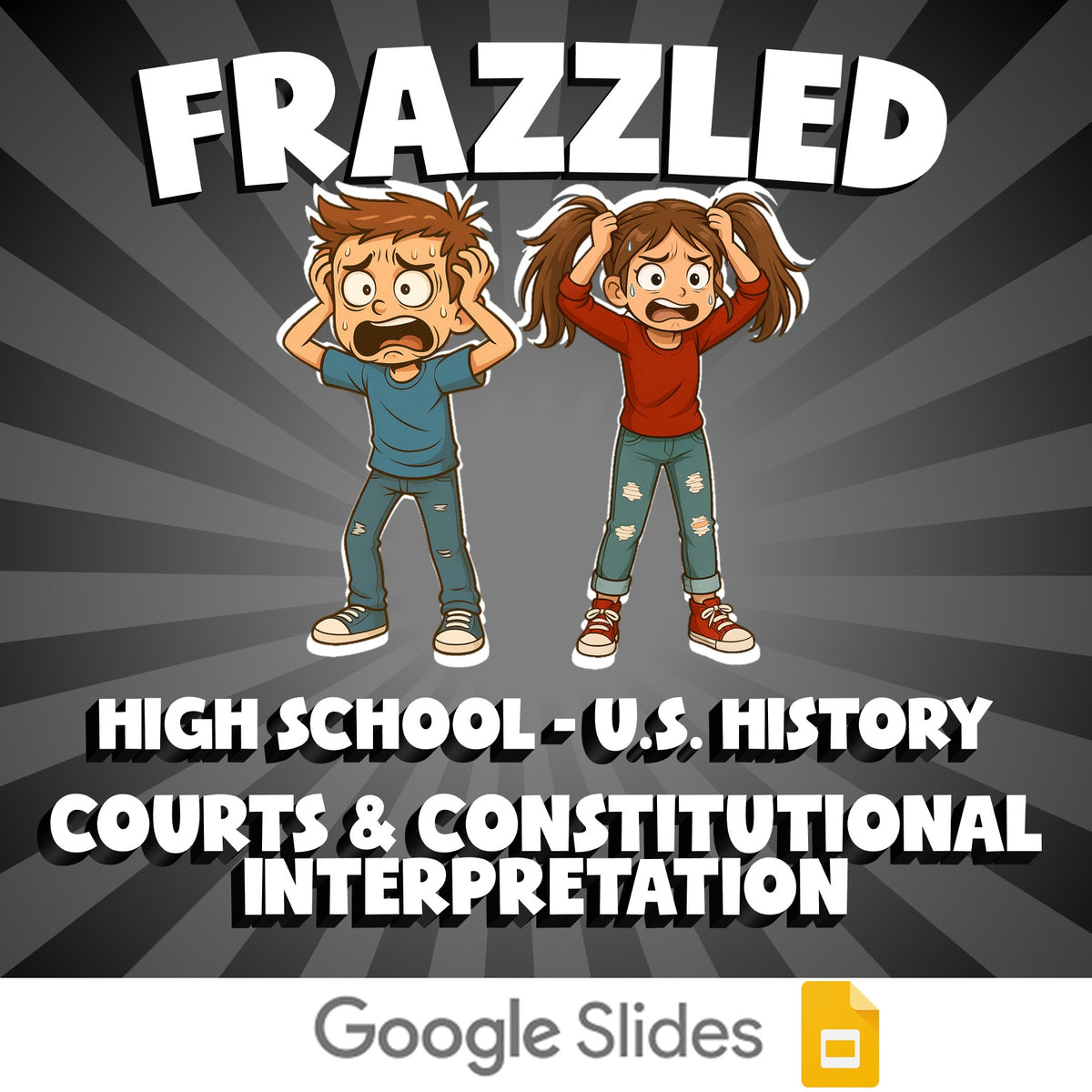 Courts & Constitutional Interpretation FRAZZLED U.S. History Game - No Prep