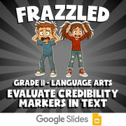 Evaluate Credibility Markers in Text FRAZZLED ELA Game - No Prep Grade 11 Review