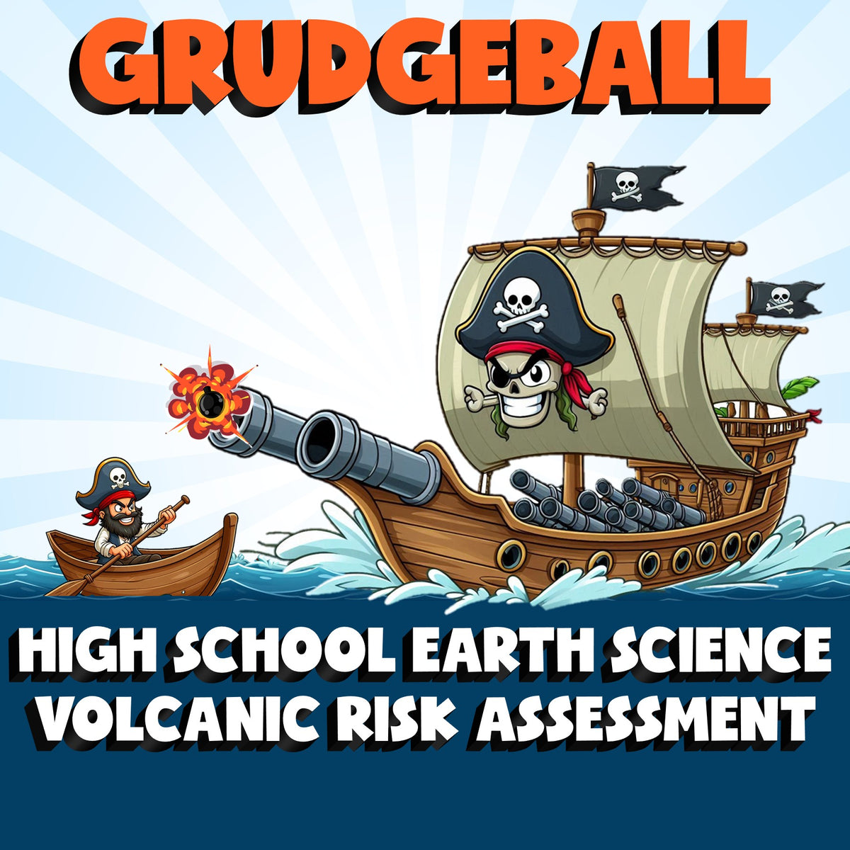 Volcanic Risk Assessment GRUDGEBALL Game - No Prep Earth Science Review Activity