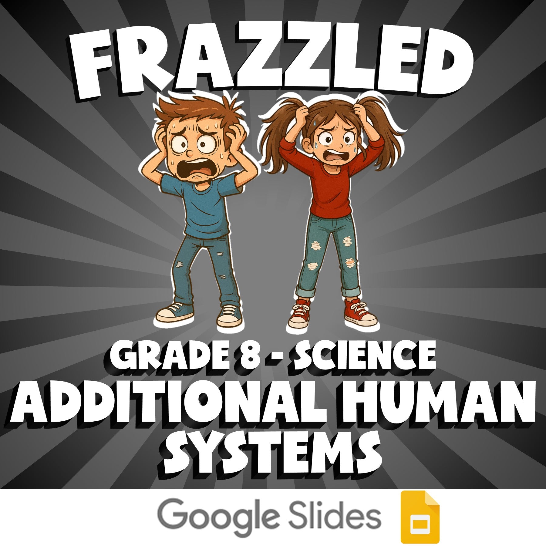Additional Human Systems FRAZZLED Science Game - No Prep Grade 8 Review Activity