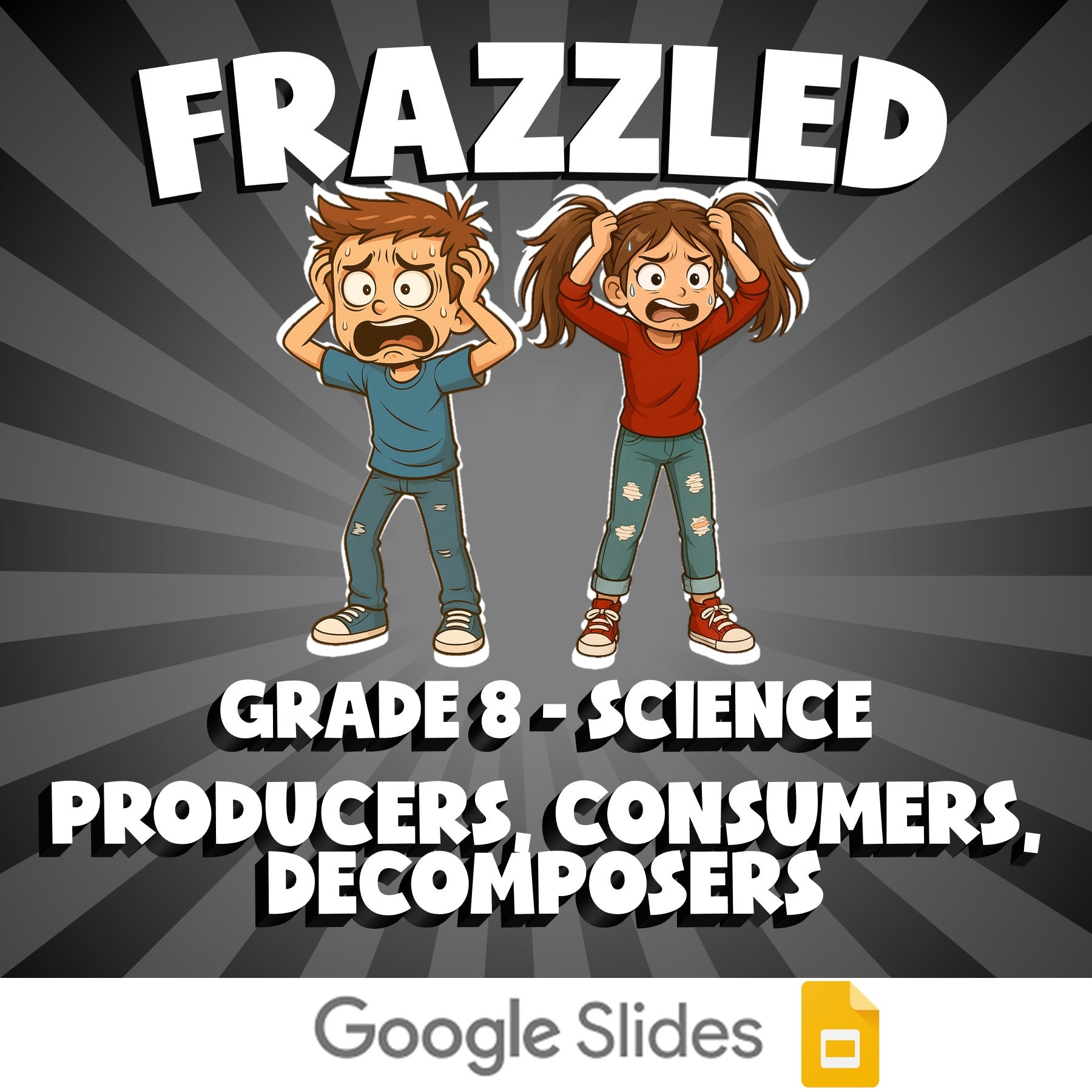 Producers, Consumers, Decomposers FRAZZLED Science Game - No Prep Grade 8 Review