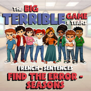 Find the Error - Seasons BIG TERRIBLE GAME - No Prep French Exercise Activity
