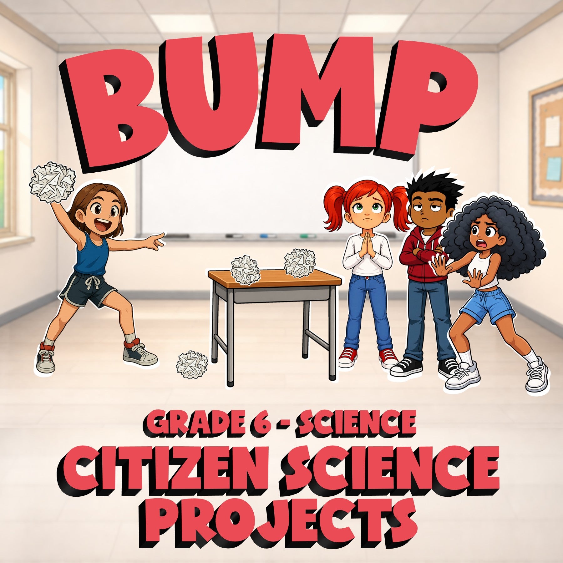 Citizen Science Projects BUMP Science Game - No Prep Grade 6 Review Activity