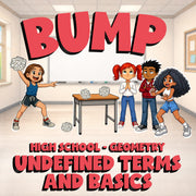 Undefined Terms and Basics BUMP Math Game - No Prep Geometry Review Activity