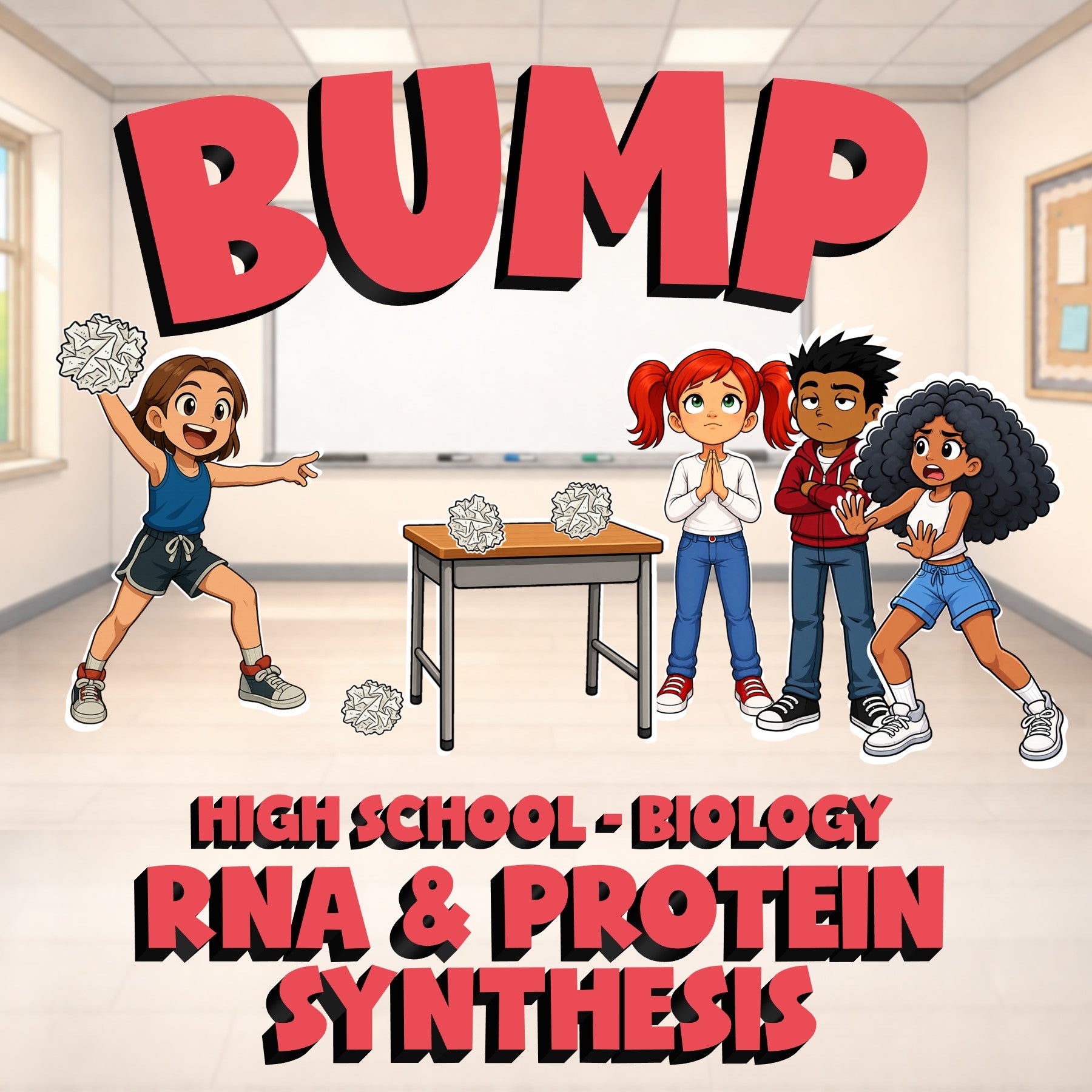 RNA & Protein Synthesis BUMP Science Game - No Prep Biology Review Activity