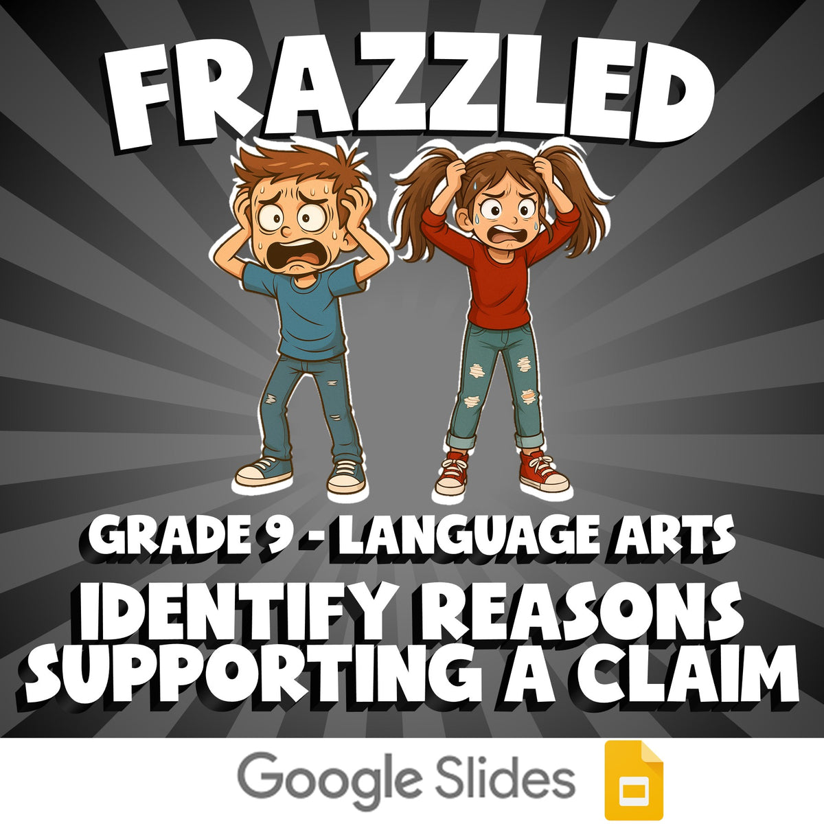 Identify Reasons Supporting a Claim FRAZZLED ELA Game - No Prep Grade 9 Review