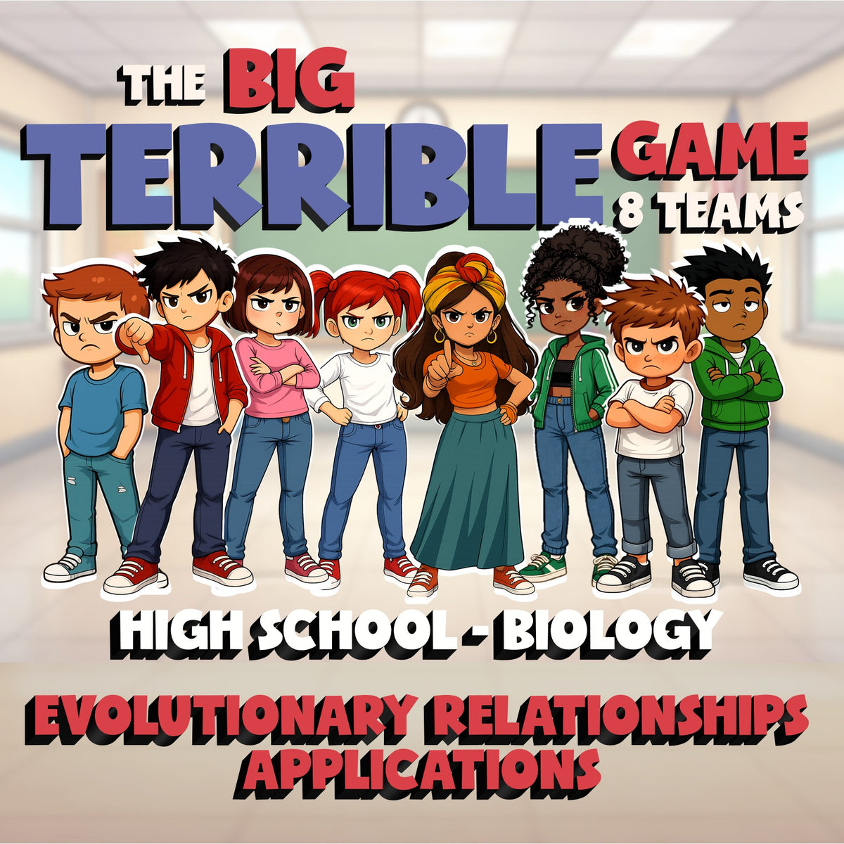 Evolutionary Relationships Applications BIG TERRIBLE GAME - Biology Science