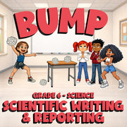 Scientific Writing & Reporting BUMP Science Game - No Prep Grade 6 Review