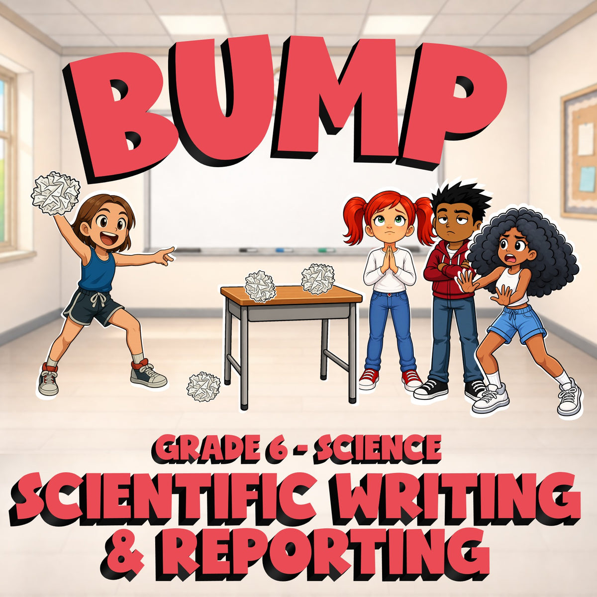 Scientific Writing & Reporting BUMP Science Game - No Prep Grade 6 Review